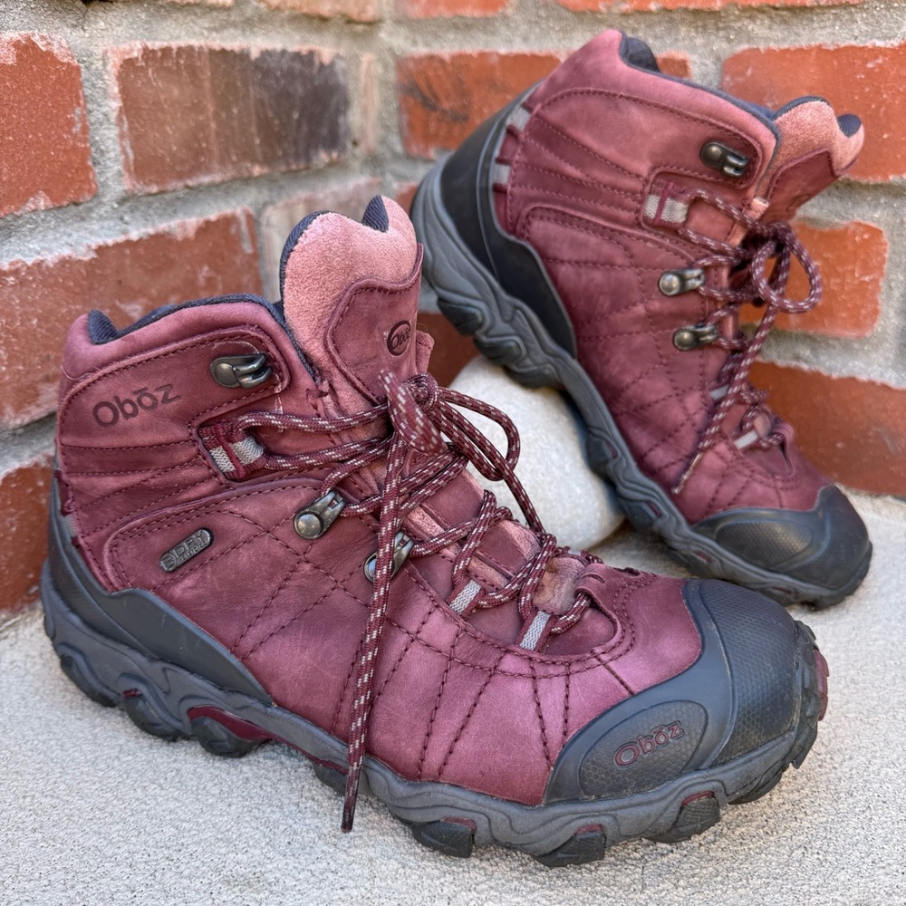 Oboz Bridger Mid Hiking boots in Port